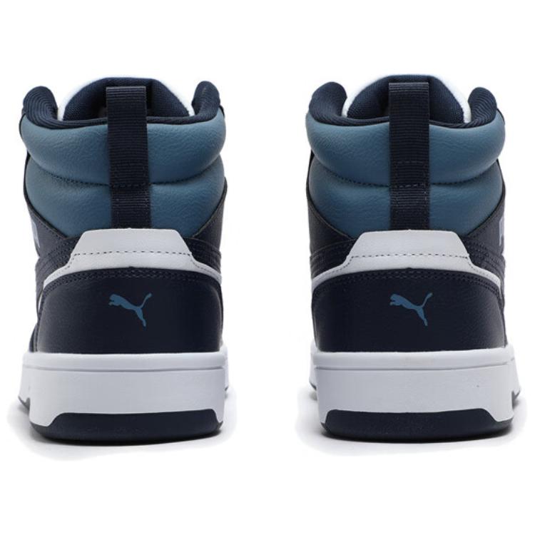 Puma Rebound V6 Casual Versatile Low-Top Sneakers Unisex Sneakers Black Blue 392326-28