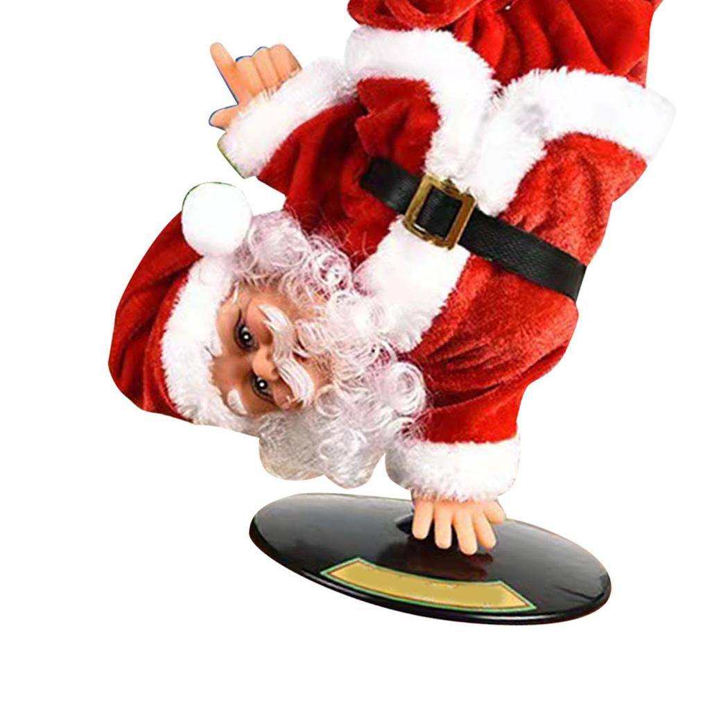Electric Xmas Doll Toy Singing Dancing Ornaments Decorations Exquisite Musical Xmas Doll for
