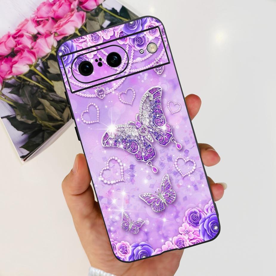For Google Pixel 8A Case Pixel8 Pro New Fashion Painted Cover Soft Silicone Phone Case For Google Pixel 8 Pro Pixel8A Funda Capa