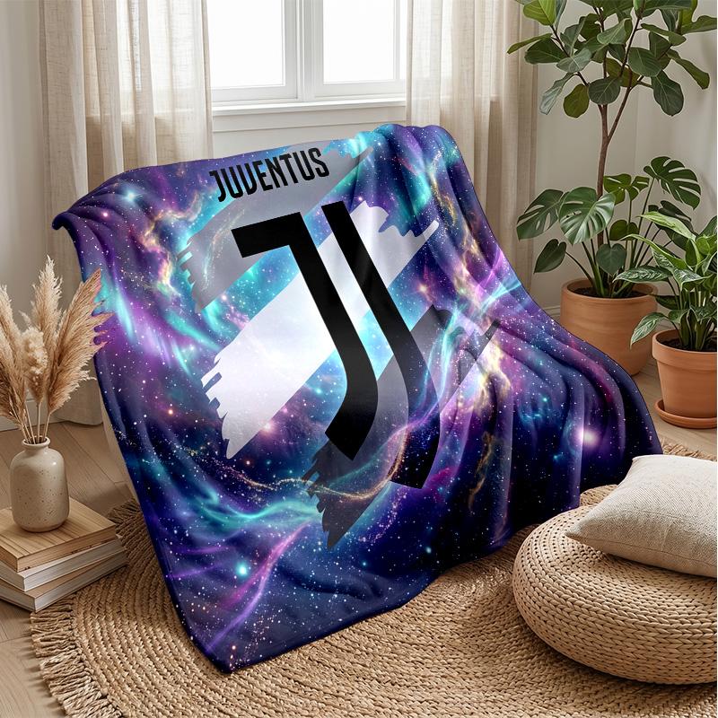 Juventus FC Theme blanket Soft Flannel Blanket Plush Throw Blanket Cozy Sofa Bed Blanket for Home Decor