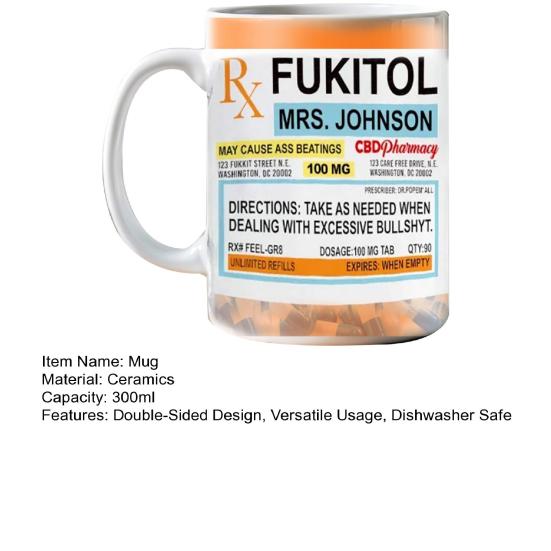 Personalizovaný keramický hrnek na kávu 300 ml Hrnek pro řešení problémů Hrnek na horké a studené nápoje Narozeninové dárky pro rodinu, kolegy, Vánoce