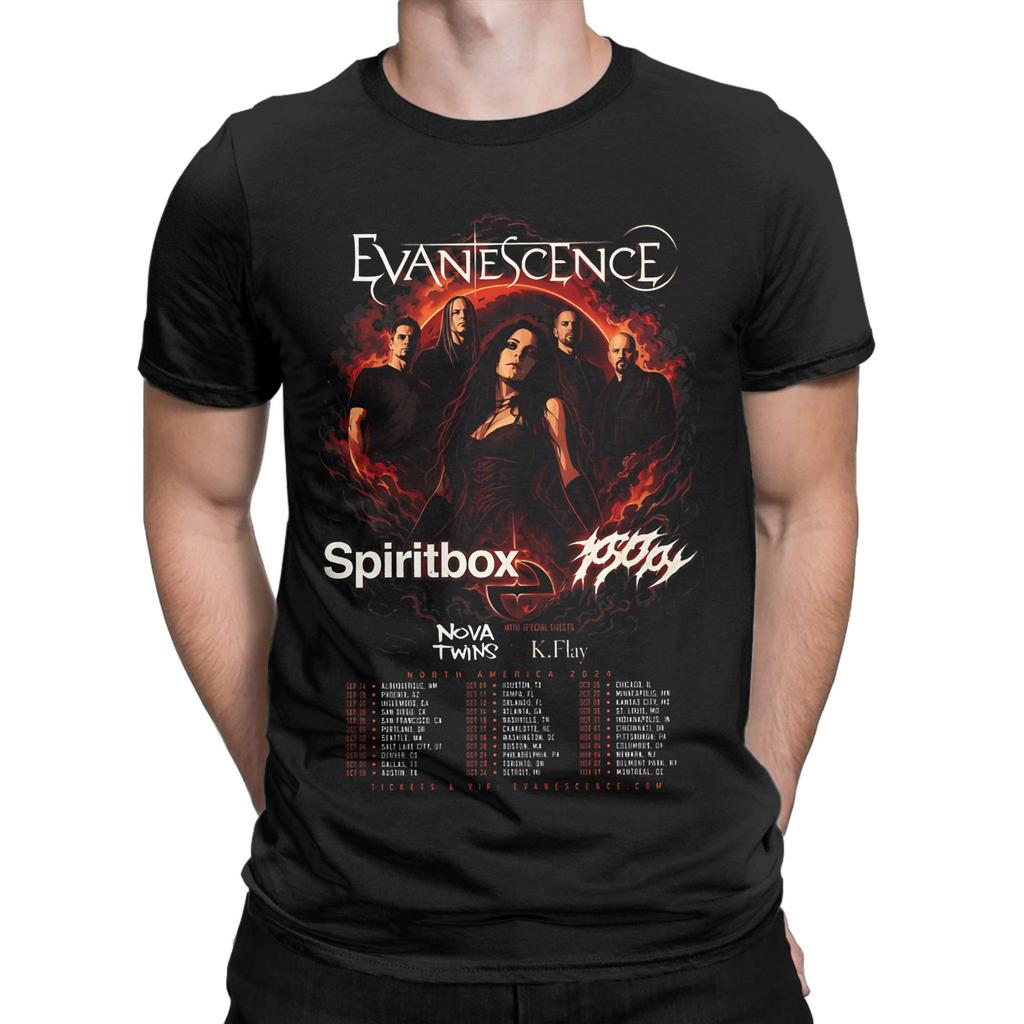 Evanescence Tour Extra Soft Funny Graphic 100 Cotton Tshirt Amy Lee Evanescence Tees Tops For Unisex