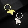 Popular Smooth Venezuela Pendant Keychain for Men & Women - Ethnic Style Stainless Steel Accessory