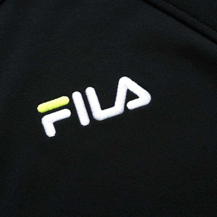 Fila Sports Leisure Knitted Hooded Jacket Women Jackets Black F51W148599FBK