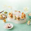Suporte Giratório Automático para Sobremesas Máquina Giratória de Sushi Cupcakes Macarons Pratos Giratórios Decoração de Festa de Aniversário
