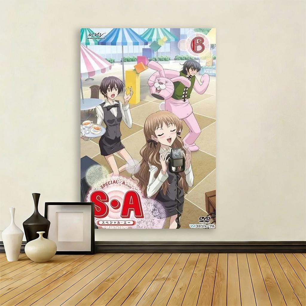 SA Special A Class Anime Tapestry School Uniform Group Poster Wall Hanging Otaku Bedroom Decor Flat Print