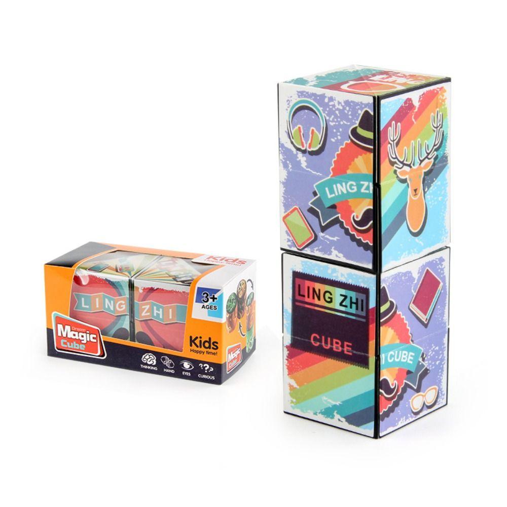 

Игрушечный блок Игрушка Антистресс Трехмерный Куб Бесконечный Волшебный Куб Волшебная Игрушка Квадратная Головоломка