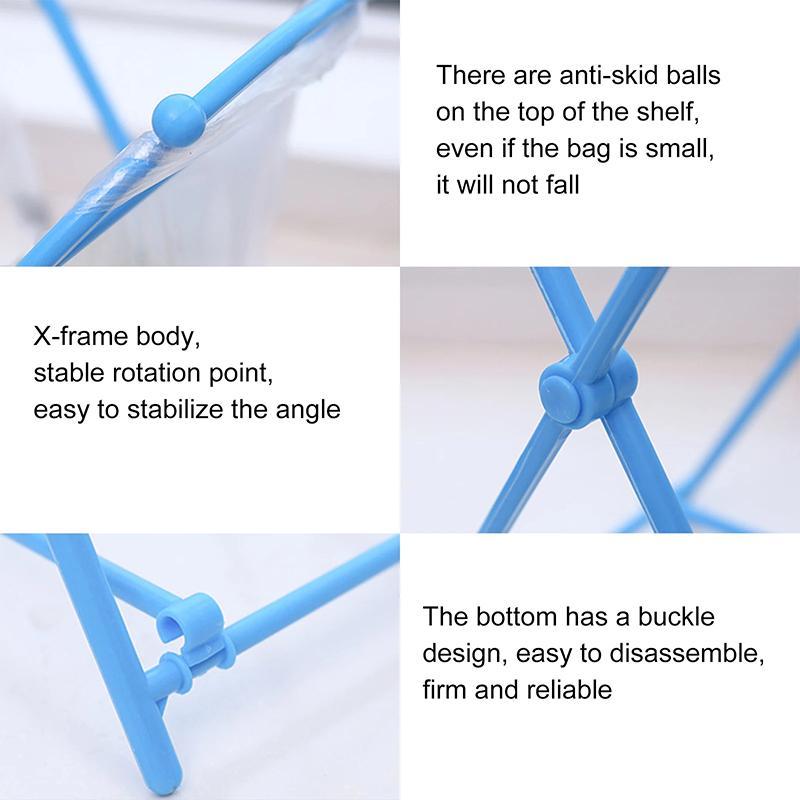 Müllbeutelhalter, Ständer, faltbarer Abfallbeutel für die Arbeitsplatte, Küchenmüllsortier-Organizer, Lagerregal, praktischer Stützrahmen