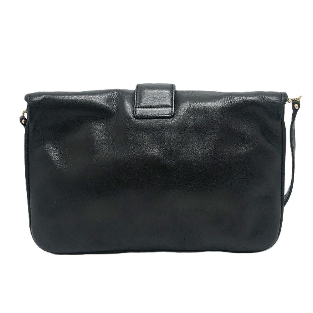 CELINE logo Crossbody bag, shoulder bag Shoulder Bag Leather Black