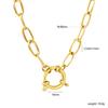 Personalized Hip Hop Necklace Stainless Steel Simple Versatile Spring Buckle Clavicle Chain Chain Clavicle Chain
