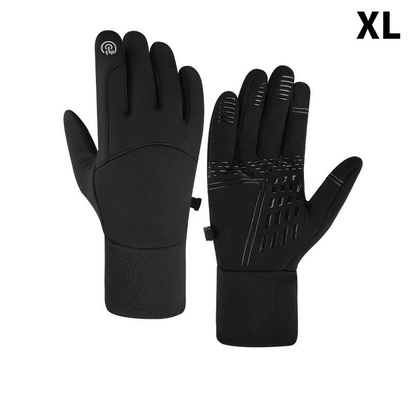 1Pair Men's Winter Touchscreen Gloves, Waterproof, Anti-Slip Tactical Gloves For Cycling, Fitness, Hiking, Outdoor Training