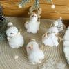 Girls Christmas Plush Snowman Pendant Elk Christmas Tree Pendant  Home Decoration