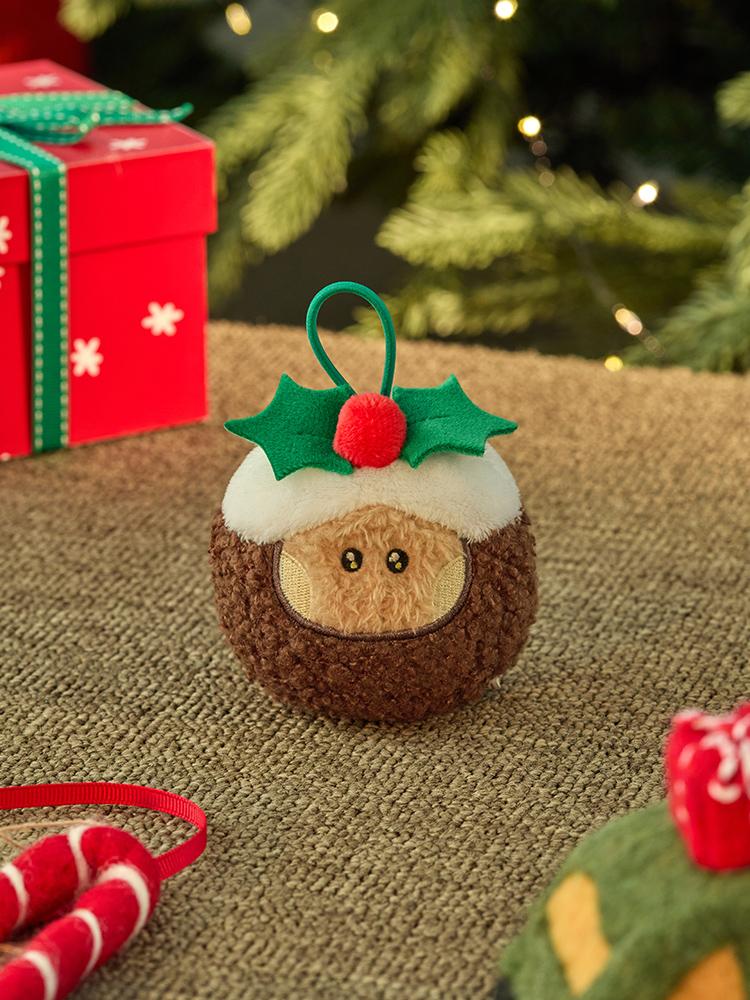 BT21 SHOOKY Mini Minini Petite Holiday Ornament Plush Keychain