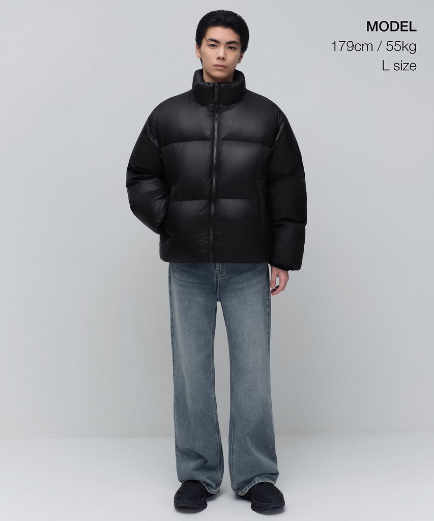 Musinsa Standard Ripstop Down Puffer Short Padded Jacket [Black]