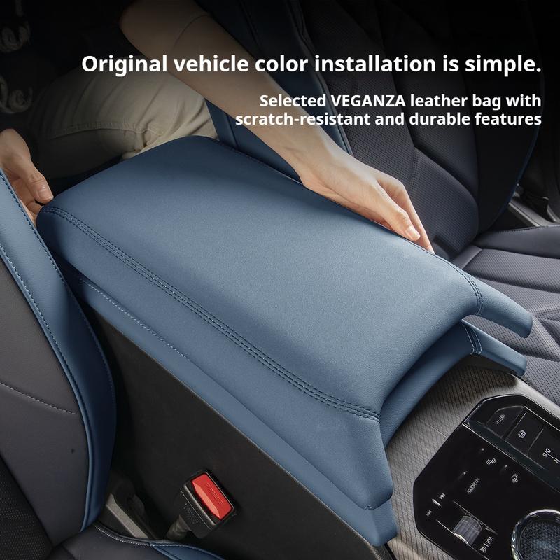 Leather wrapped anti-scratch For BMW X3 G45 2025 center console armrest protective cover armrest box cover interior accessories
