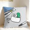 Cartoon Art J-Joguman Pillow Cover  Print Cushion Cover Cute Funny Pillow Case For Sofa Couch Bed Living Room