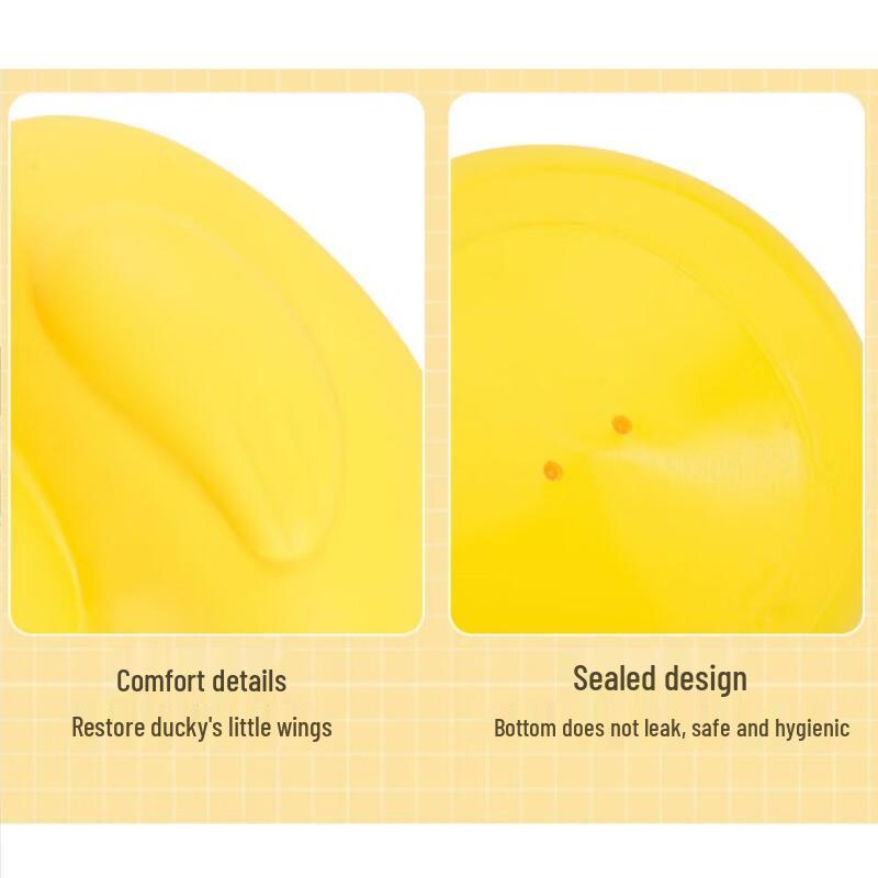 Qiaoxiuyao Little Yellow Duck Decorative Pool Toy