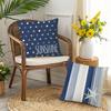 Blue Ocean Themed Pillowcases: Whale, Jellyfish, Stripes & Sunshine Design Sofa Cushion Cover Home Room Decoration