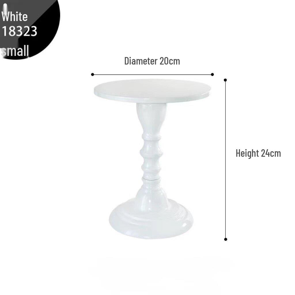 European Style Wrought Iron White Cake Stand for Weddings