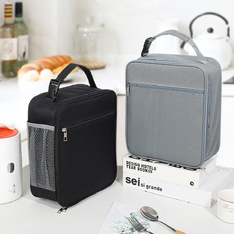 Large Capacity Thermal Lunch Bag Versatile Oxford Fabric Insulated Food Carrier