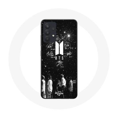 Coque - Maniacase - Samsung Galaxy A13 4G - Souple - Noir - BTS Signature Members