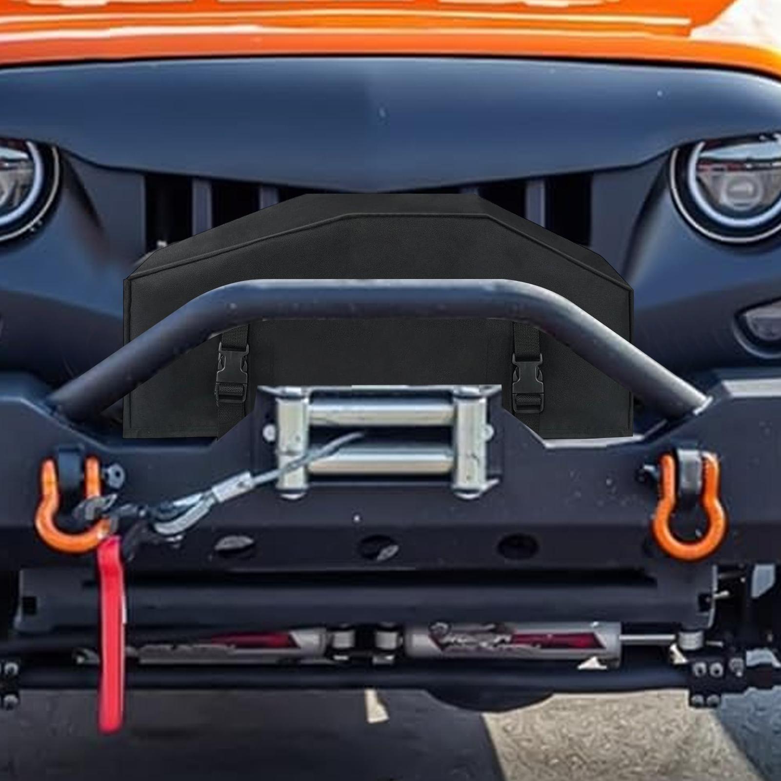 

Winch Dust Cover UV Protection Adjustable Straps Oxford Waterproof Dust Cover For Snow Automobile Automotive Car Outdoor Marine China Mainland