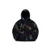 Li Ning Trend Serie Allover-Print Reißverschluss-Hoodie Unisex Hoodies Schwarz AWDT697-3