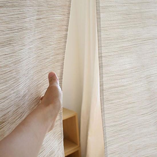 Stylish Scandinavian Sunnyday Fabric Noren Grand Approximately 85cm Wide x 170cm Long Curtain, Ivory,