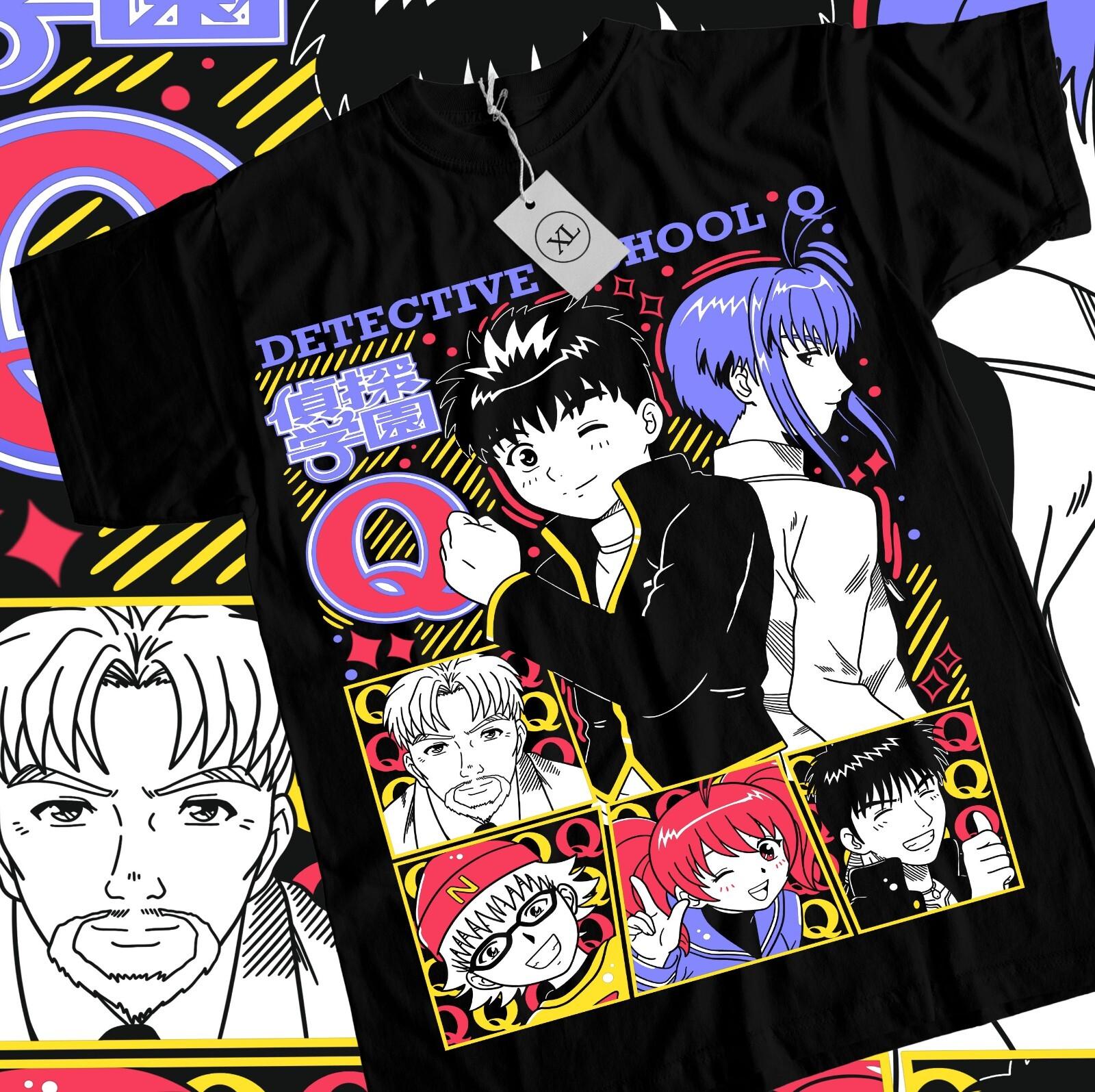 Detective School Q T-shirt Funny Mom Girl Anime Kawaii waifu Shirt Tee All Size XL
