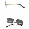 Women's Sunglasses, Men's and Women's Fashion Square Rimless Sunglasses, Large Frame Sunglasses