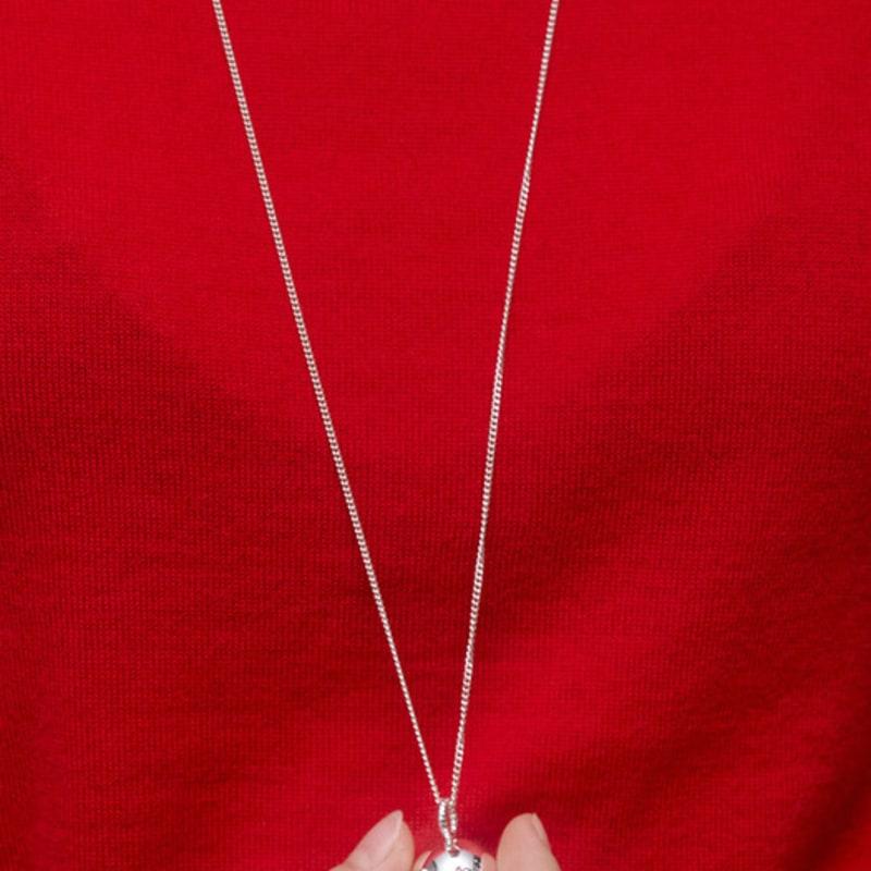 Viollina Re:Signature Ball Pendant Necklace_Silver