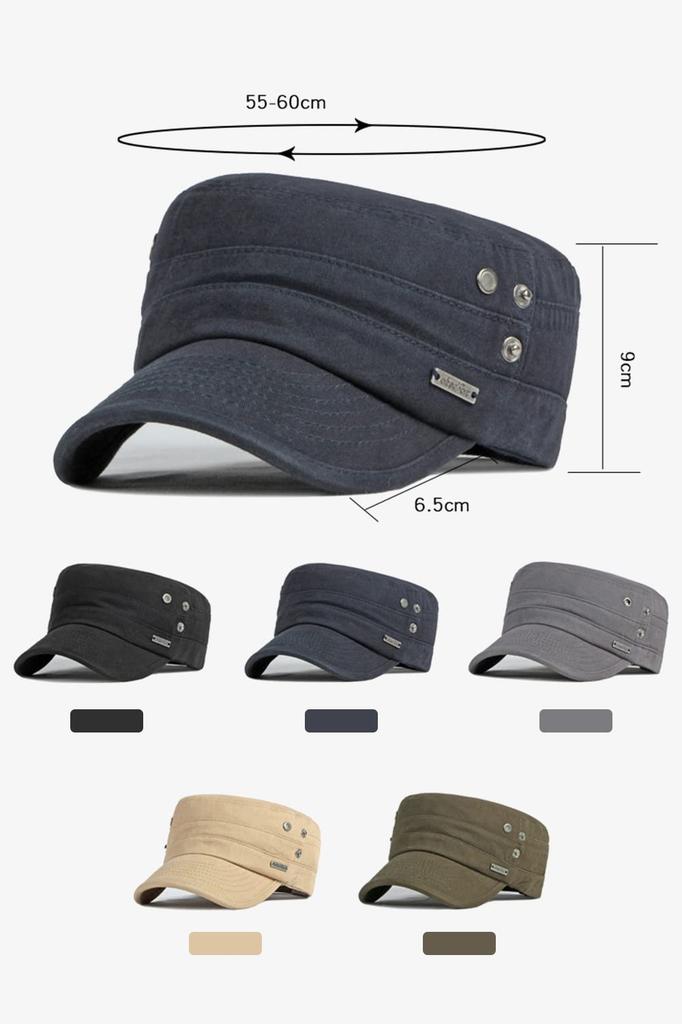 [Pawinpaw] Hat, Cap, Men's Work Cap, Large Size [UPF50+UV Protection, Breathable, Lightweight, Adjustable Size, 100% Cotton] Plain Sun Shade, Doesn't