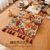 American Retro Floral Table Runner Long Decorative Cloth for Coffee TV Dining Table Atmosphere Fabric Cover
