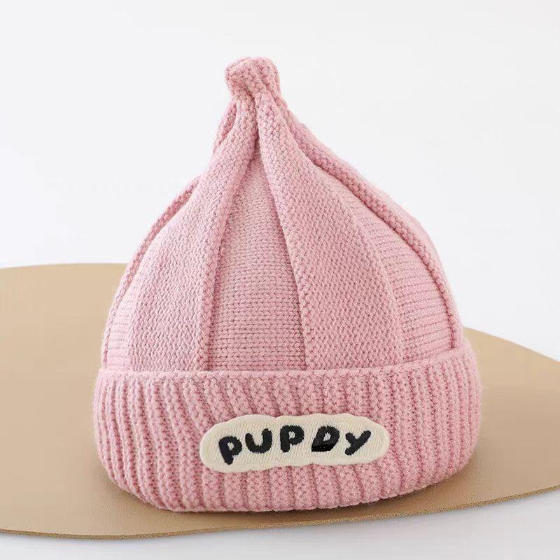 Maglione Caldo in Maglia Stile Coreano con Protezione per le Orecchie, Cappello di Lana per Bambini e Bambine - Design Antivento Autunno/Inverno
