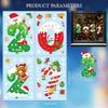 Waterproof 2027 Static Cling Decal Removable Static Xmas Party Door Stickers  Festive Decorations