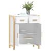 Sideboard White 62 x 38 x 75 cm Particleboard