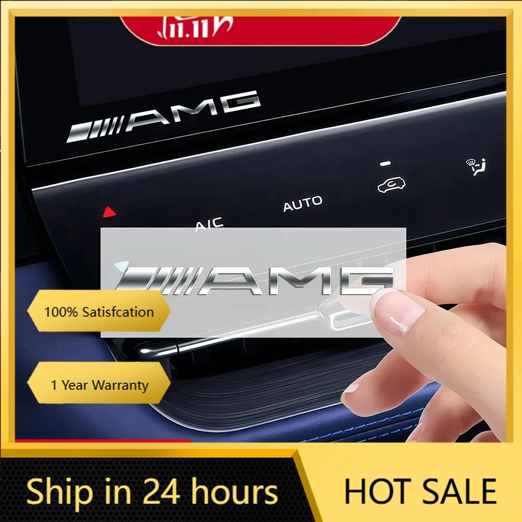 C200 E200 New For Mercedes Benz 3D Creative Car Interior Stickers Metal Badge Decoration For Mercedes Benz AMG W206 W205 W203 W2