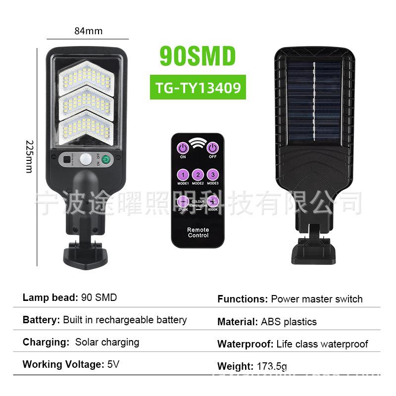 2025 Solar Lamps Outdoor Garden Light Waterproof Human Body Sensor Light Wall Lamp Led Remote Control Home Solar Street Lights