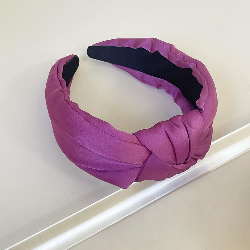 Böhmisches farbiges Satin Schwammknoten Haarband Stirnband Erwachsene Haarschmuck Haarschmuck
