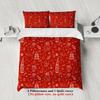 Merry Christmas Bedding Set  Christmas Duvet Cover Set Single Twin Queen King Size No Filling Christmas Gift For Kids Girls