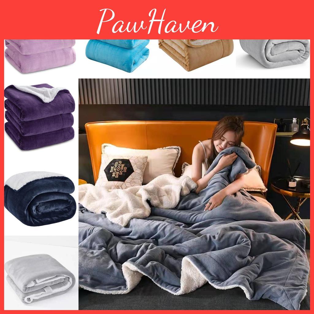 Coral Simplified Fleeces Blanket Thickened Double Layer Lounge Bed Supplies