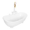ERINGOGO Mini Bathtub with Sprinkler, Bath Toy for Dolls and Kids, White, 22.3 X 11.5 X 17.5 Cm