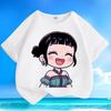 Boys' and Girls' Fashionable KPOP Hunting Girl Group Zoey's T-shirt Summer Children's Loose Pure Cotton T-shirt