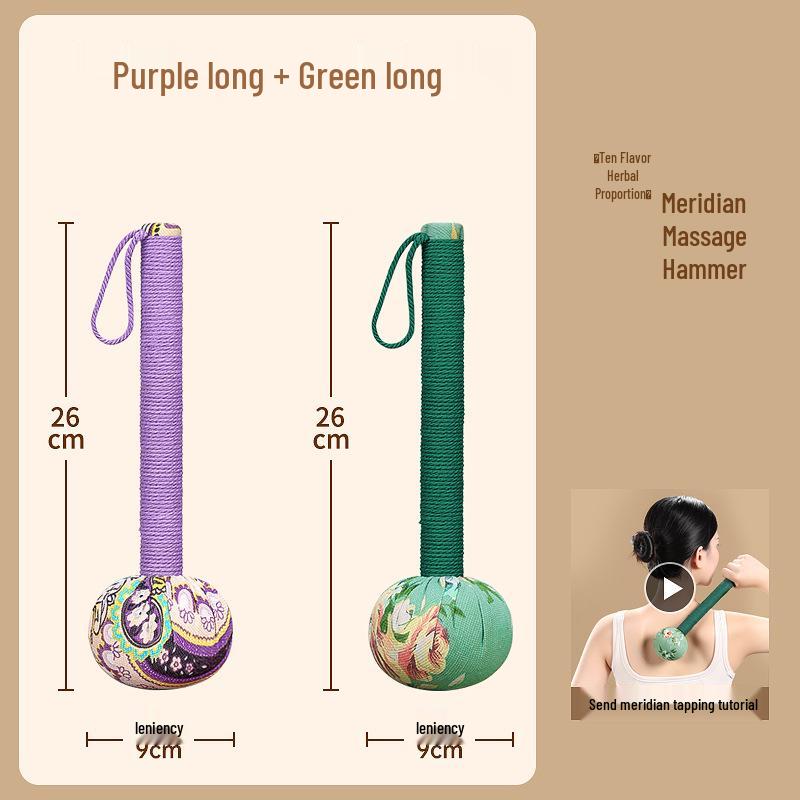 Mugwort Meridian Massage Hammer for Back & Shoulder Tapping
