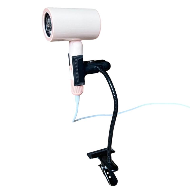 Flexible Metal Hose with Plastic Clamp and AntiSlip Pad Stand for Securely Mounting Microphones Hair Dryers Small Fan