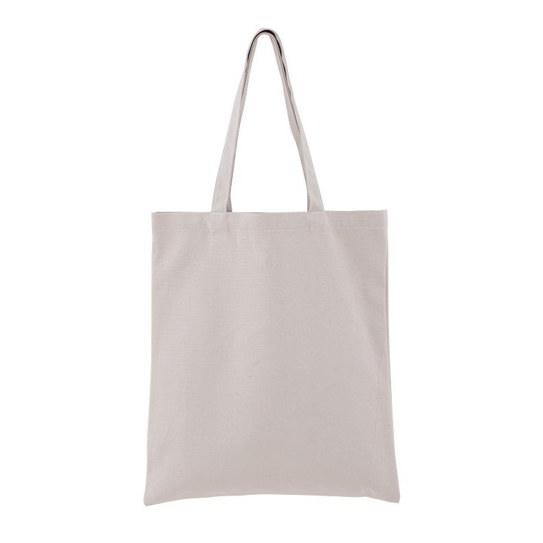 Diy Shopping Bags Women Solid Canvas Bags Casual Tote Shoulder Bags Girls Female Portable Handbags Shopping Bag