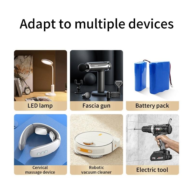 21V 2.0A Cordless Power Tool Battery Chargers with LED Display Lithium-lon Battery Charging Base Replacement Accessories