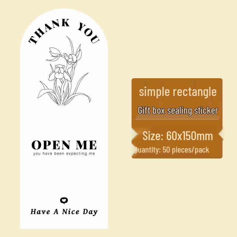 White Airplane Thank You Sealing Stickers for Gift or Cardboard Boxes