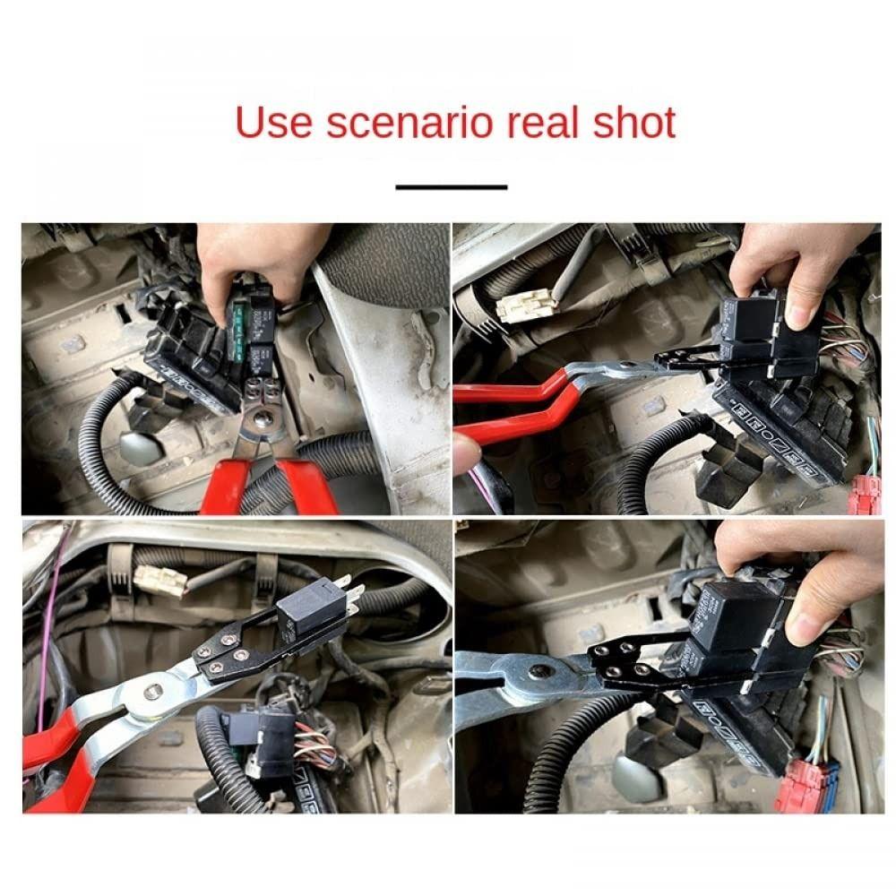 Silver Relay Puller Plier Metal Puller Tool Pliers  For Removing Relays on Vehicles