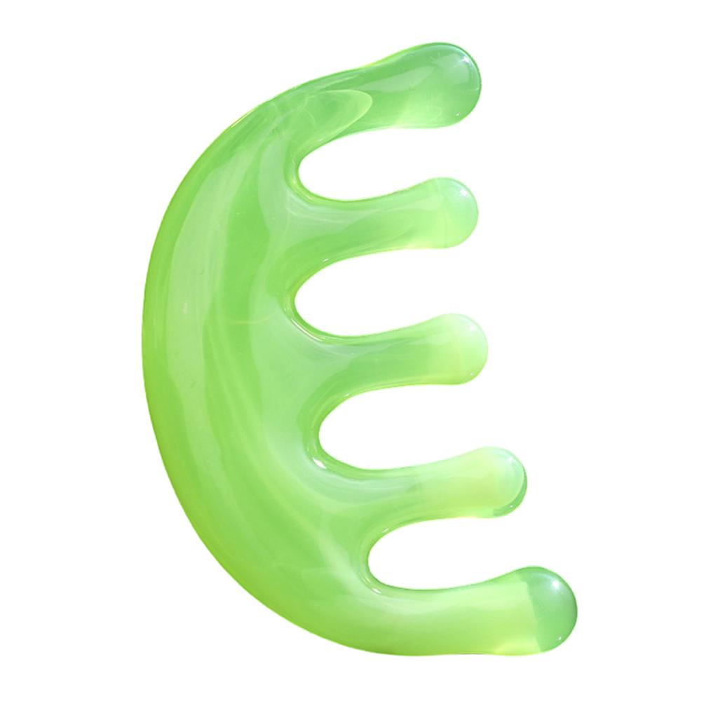 Resin Five-finger Ball Head Thickening Comb For Scalp Massage, Small Comb For Home Use, Portable,  Comb For Head Massage